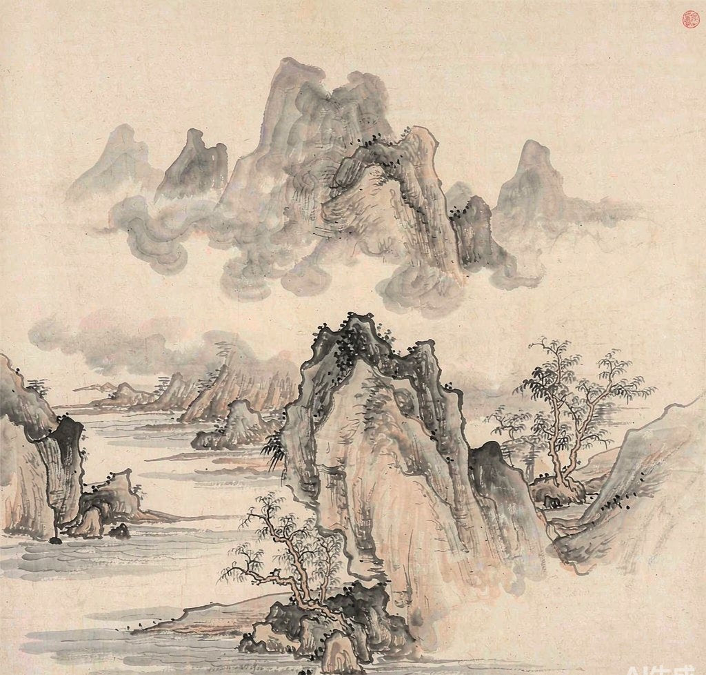 水墨山水 · 三正易學文化